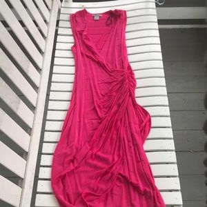 H&M’s hot pink drape dress